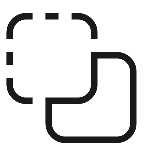 Vector difference ab icon, solid style, from Material Design Light