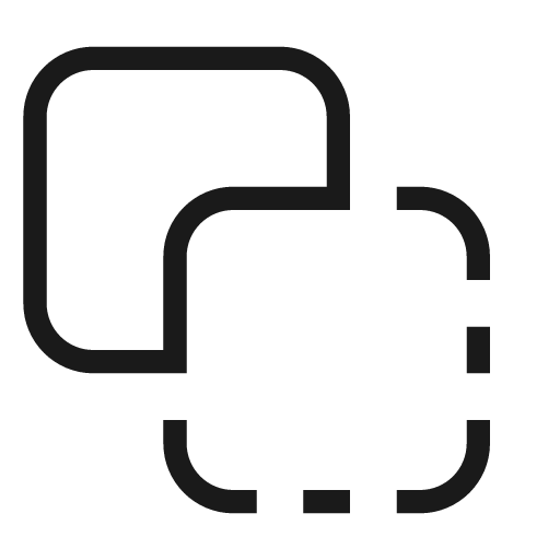 Vector difference ba icon, solid style, from Material Design Light