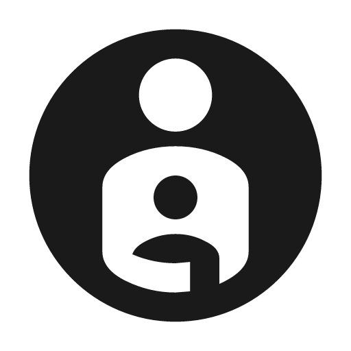 Account child circle icon, solid style, from Material Design Icons