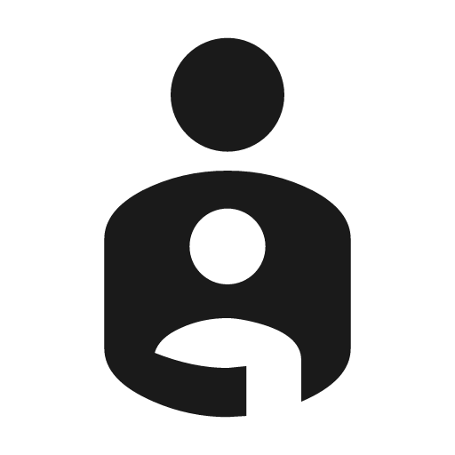 Account child icon, solid style, from Material Design Icons