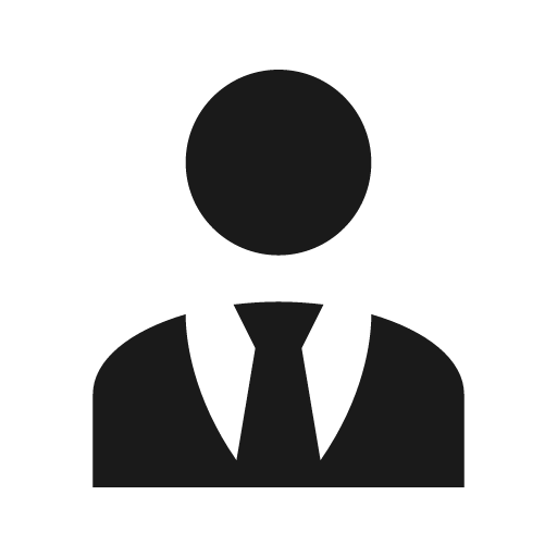 Account tie icon, solid style, from Material Design Icons
