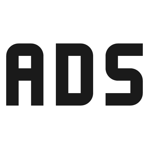 Advertisements icon, solid style, from Material Design Icons