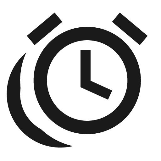 Alarm multiple icon, solid style, from Material Design Icons