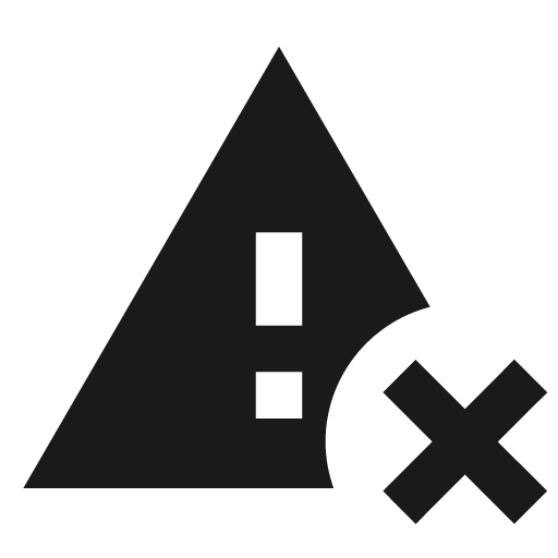Alert remove icon, solid style, from Material Design Icons