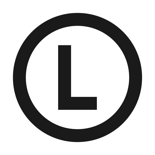 Alpha l circle outline icon, outline style, from Material Design Icons