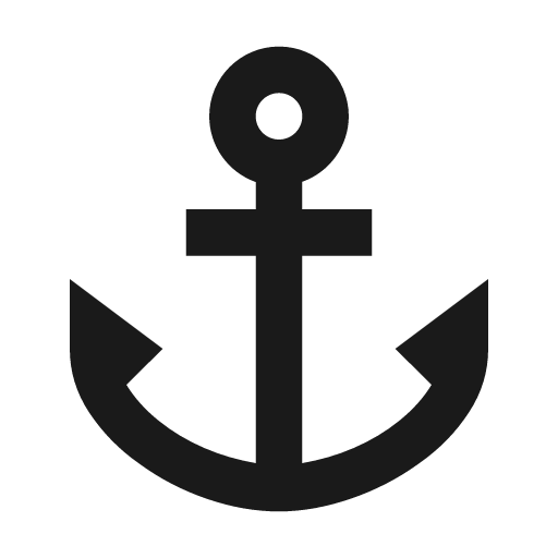 Anchor icon, solid style, from Material Design Icons