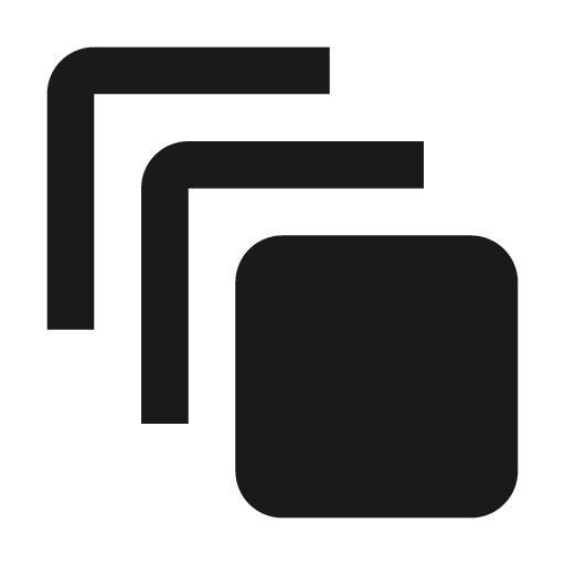 Animation icon, solid style, from Material Design Icons