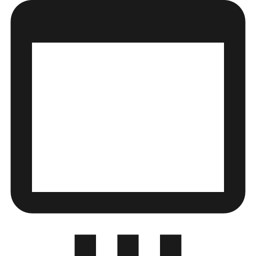 Application settings outline icon, outline style, from Material Design Icons