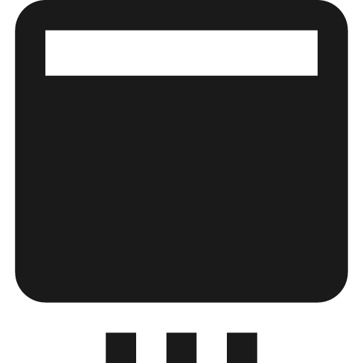 Application settings icon, solid style, from Material Design Icons