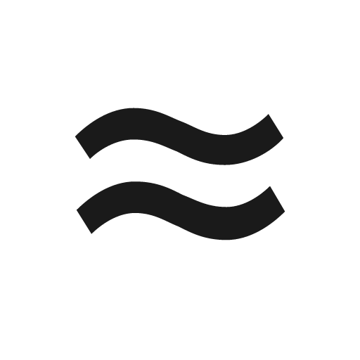 Approximately equal icon, solid style, from Material Design Icons