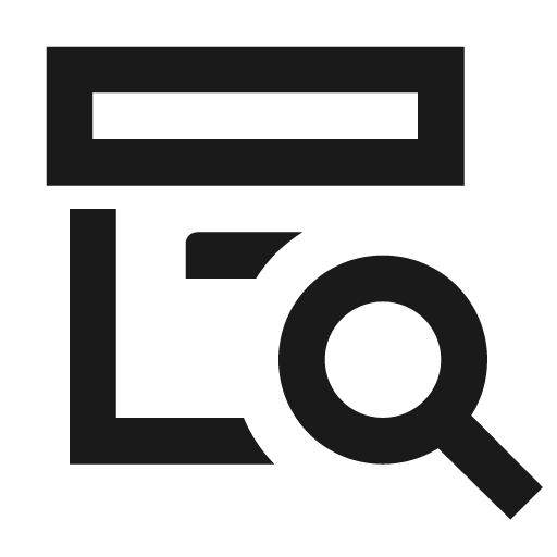Archive search outline icon, outline style, from Material Design Icons