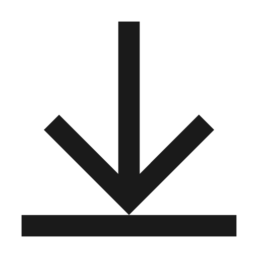 Arrow collapse down icon, solid style, from Material Design Icons