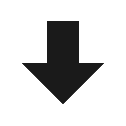Arrow down bold icon, bold style, from Material Design Icons