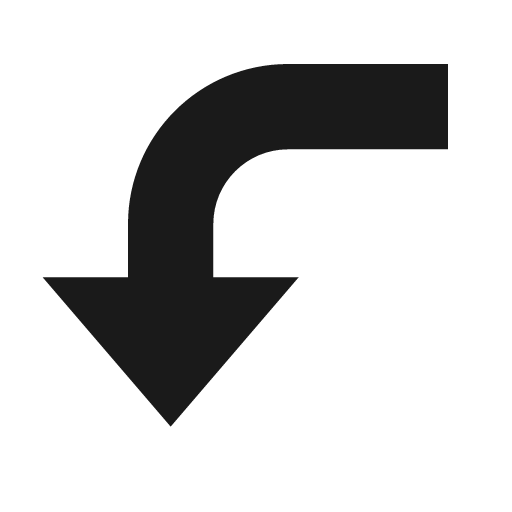 Arrow down left bold icon, bold style, from Material Design Icons