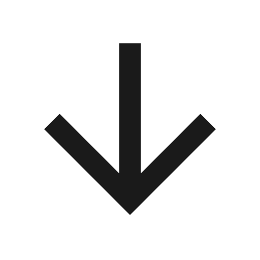 Arrow down icon, solid style, from Material Design Icons