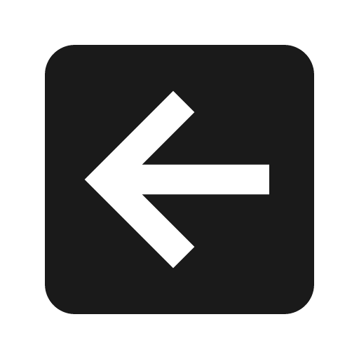 Arrow left box icon, solid style, from Material Design Icons