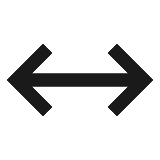 Arrow left right icon, solid style, from Material Design Icons