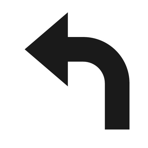 Arrow left top bold icon, bold style, from Material Design Icons