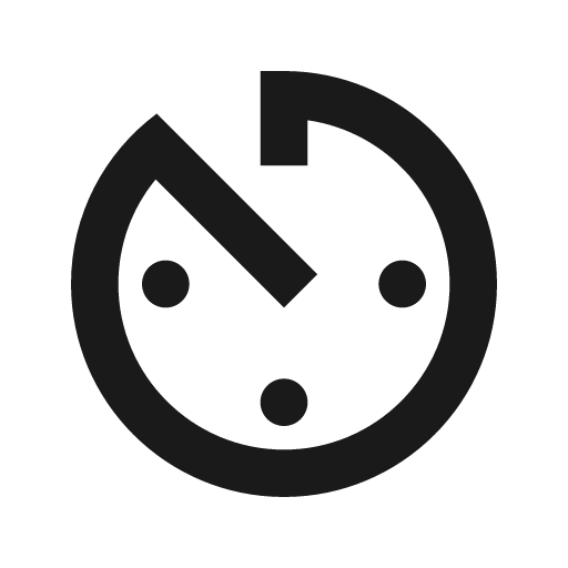 Av timer icon, solid style, from Material Design Icons