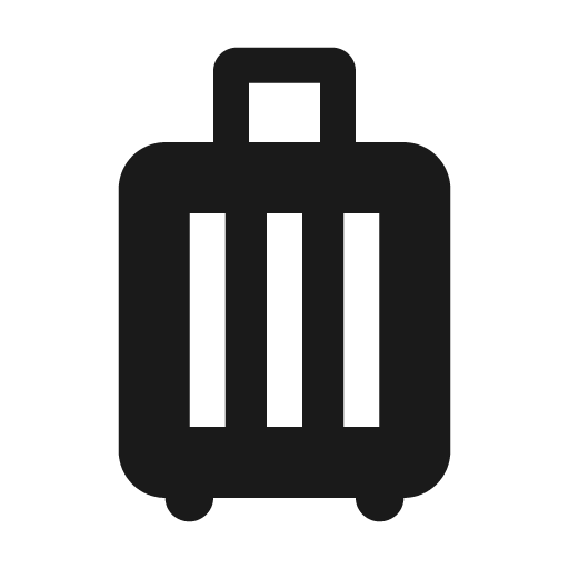 Bag suitcase icon, solid style, from Material Design Icons