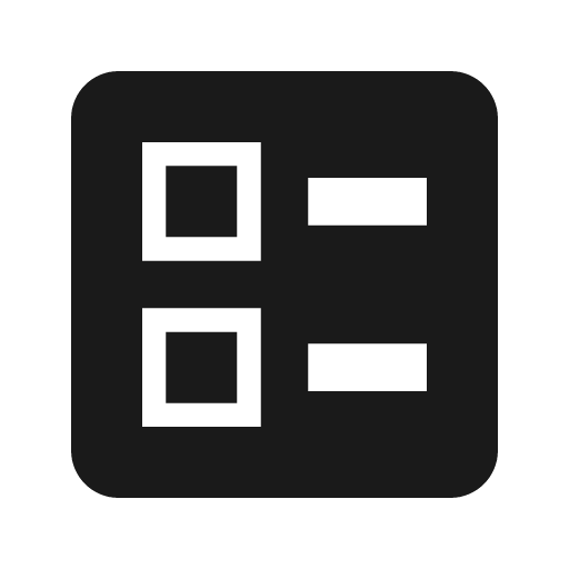 Ballot icon, solid style, from Material Design Icons