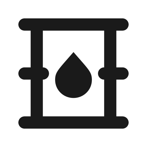 Barrel outline icon, outline style, from Material Design Icons