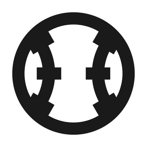Baseball outline icon, outline style, from Material Design Icons