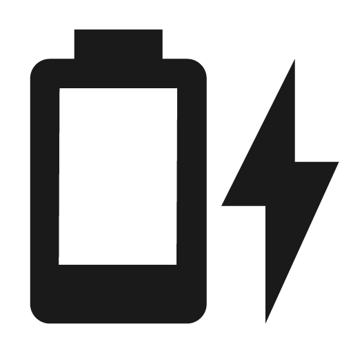 Battery charging 10 icon, solid style, from Material Design Icons