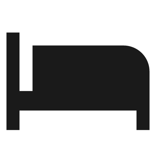 Bed empty icon, solid style, from Material Design Icons
