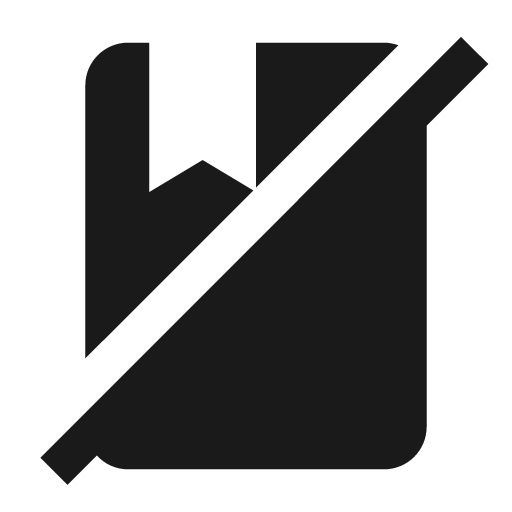 Book off icon, solid style, from Material Design Icons