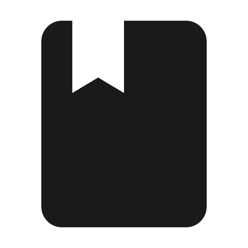 Book icon, solid style, from Material Design Icons