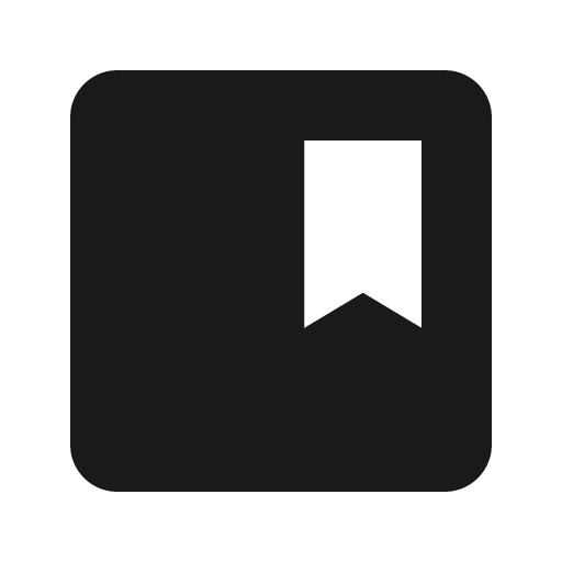 Bookmark box icon, solid style, from Material Design Icons