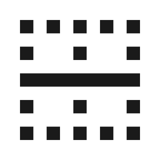 Border horizontal icon, solid style, from Material Design Icons