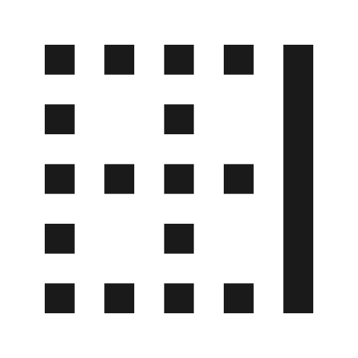 Border right icon, solid style, from Material Design Icons