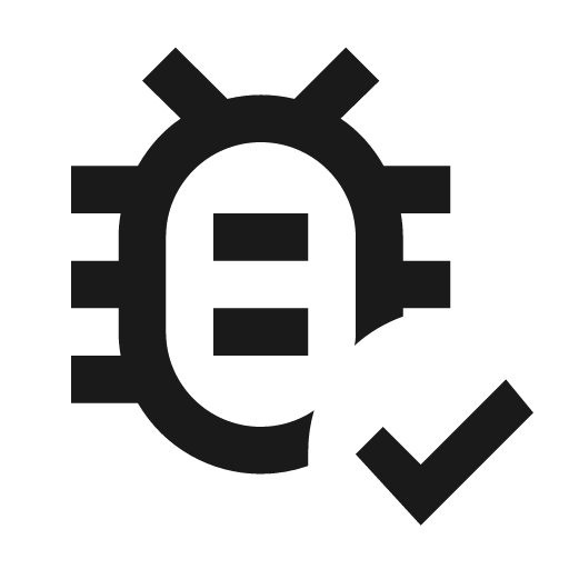 Bug check outline icon, outline style, from Material Design Icons