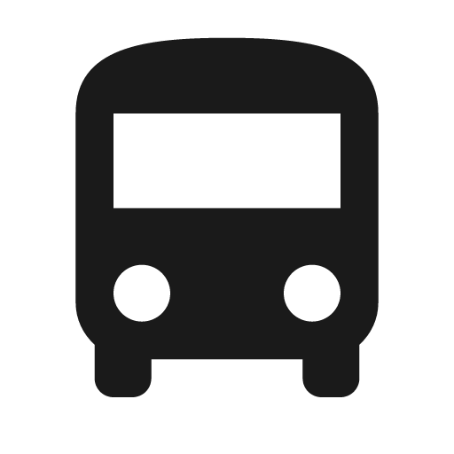 Bus icon, solid style, from Material Design Icons