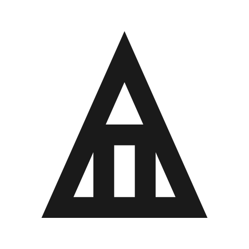 Cabin a frame icon, solid style, from Material Design Icons