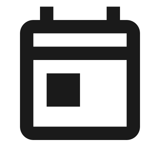 Calendar today outline icon, outline style, from Material Design Icons