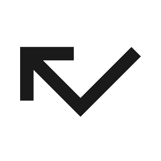 Call missed icon, solid style, from Material Design Icons
