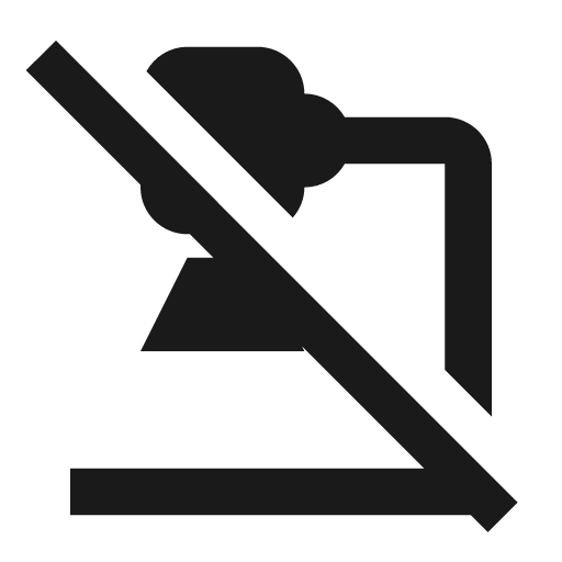 Camera document off icon, solid style, from Material Design Icons