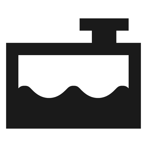 Car coolant level icon, solid style, from Material Design Icons