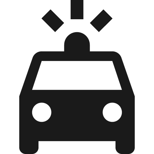 Car emergency icon, solid style, from Material Design Icons
