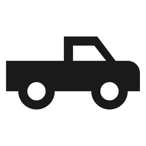 Car pickup icon, solid style, from Material Design Icons