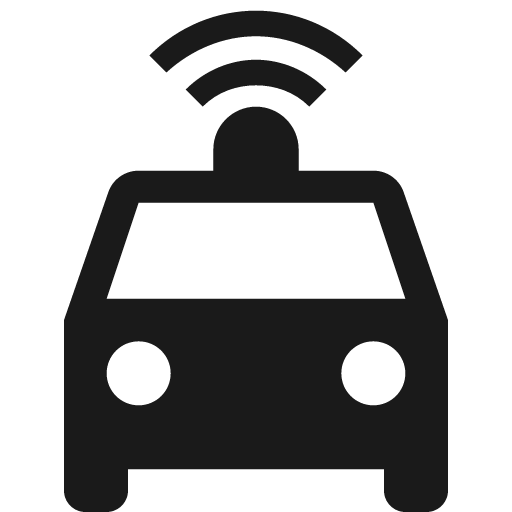 Car wireless icon, solid style, from Material Design Icons