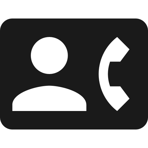 Card account phone icon, solid style, from Material Design Icons