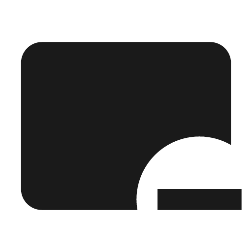 Card minus icon, solid style, from Material Design Icons