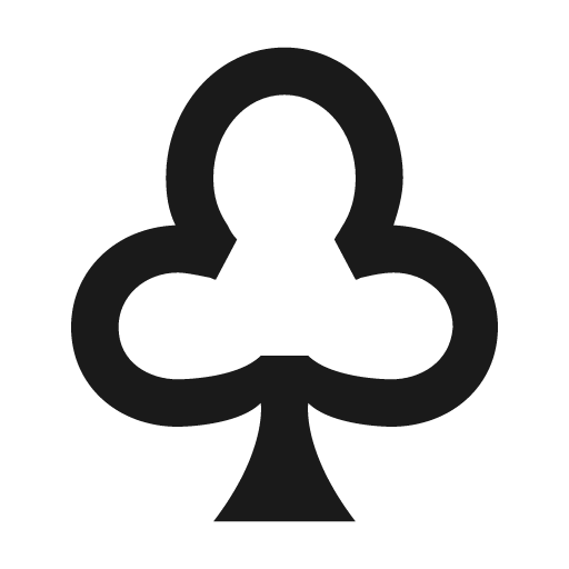 Cards club outline icon, outline style, from Material Design Icons