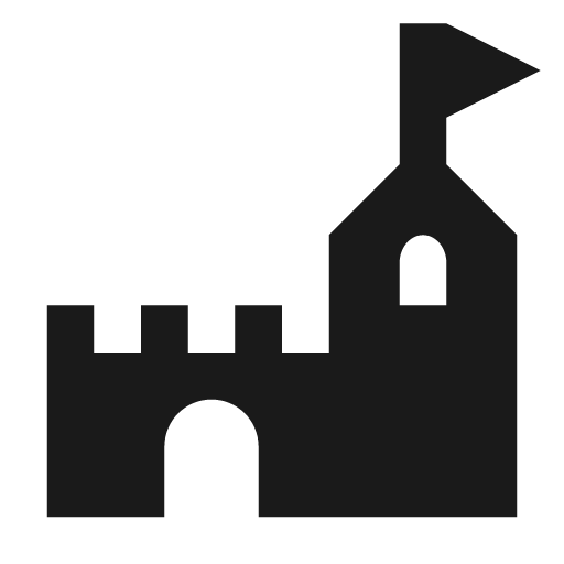 Castle icon, solid style, from Material Design Icons