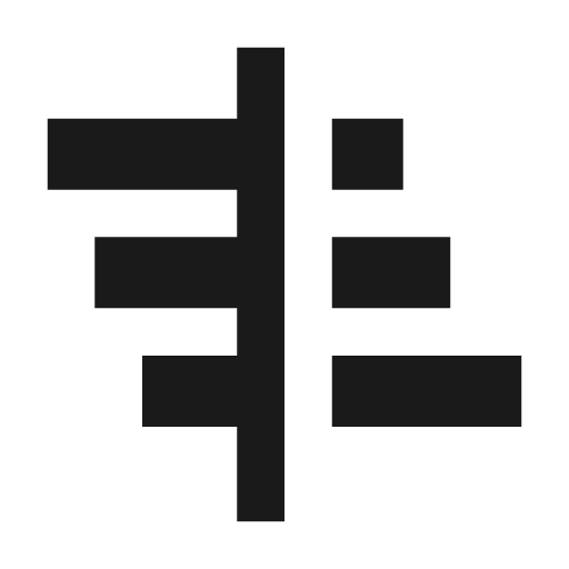Chart gantt icon, solid style, from Material Design Icons