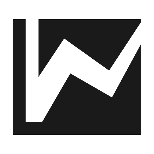 Chart line stacked icon, solid style, from Material Design Icons